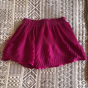 Magenta mini skirt!